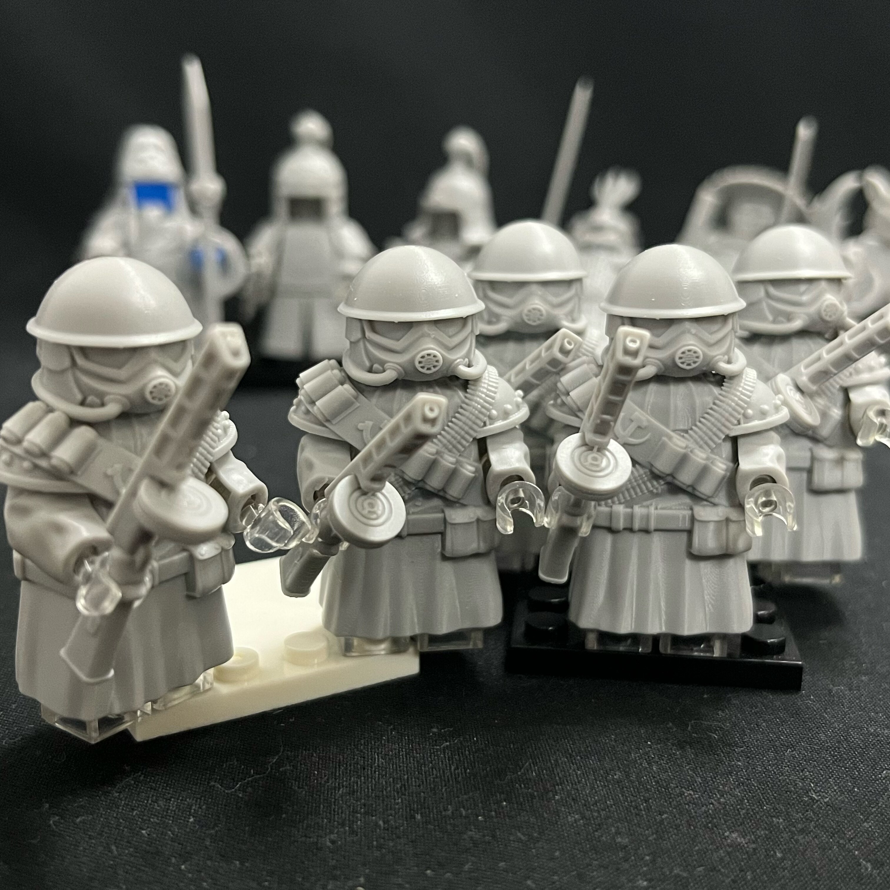 怀旧经典系列红警2苏联动员兵第三方3D打印积木人仔玩具游戏白模