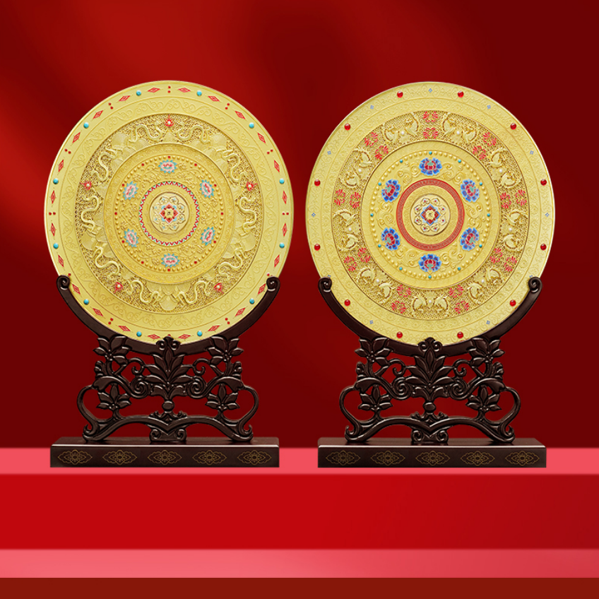 花丝珐琅珍藏盘摆件客厅玄关