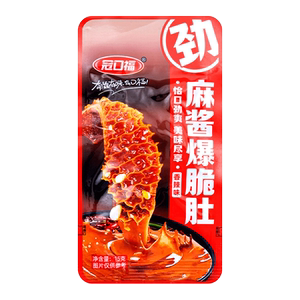 冠口福香辣麻酱味脆毛肚开袋即食下饭菜整盒批宿舍追剧办公室零食