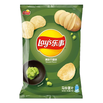 乐事薯片芥末味零食整箱大礼包