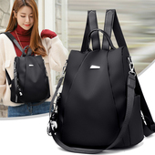 潮牛津布帆布时尚 双肩包女背包2024新款 韩版 百搭女士旅行小包包女