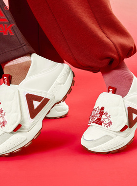 匹克国创-龙众富贵|态极大三角面包鞋男一脚蹬老爹鞋休闲运动鞋