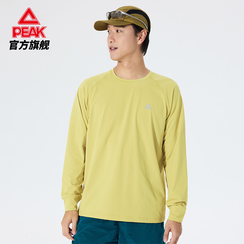 匹克采风丨速干防晒T恤长袖男秋冬新款卫衣跑步服休闲骑行上衣女