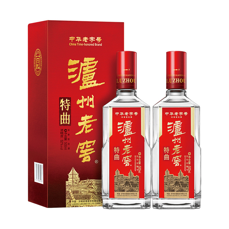 泸州老窖特曲52°500ml*2浓香型高度白酒双瓶