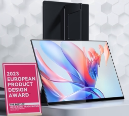 适用于使用于Ehomewei便携式显示器RQ3 17英寸2.5K QLED高清防刮膜防爆软性钢化膜防蓝光膜全屏水凝膜屏幕保