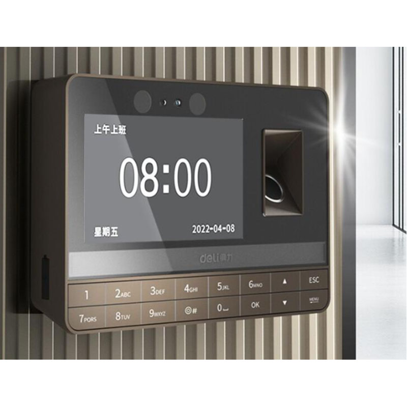 适用得力13866指纹考勤机平板屏幕高清防刮防蓝光护眼膜软钢化贴膜防反光膜类纸膜