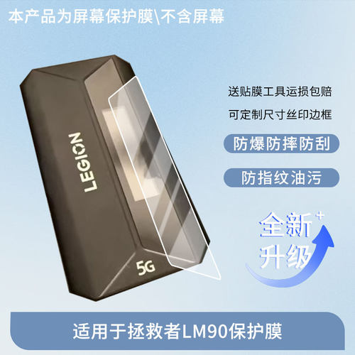 适用联想拯救者LM90 屏幕贴膜防刮护眼AR增透防反光膜防爆摔防指纹钢化软性保护膜3片装