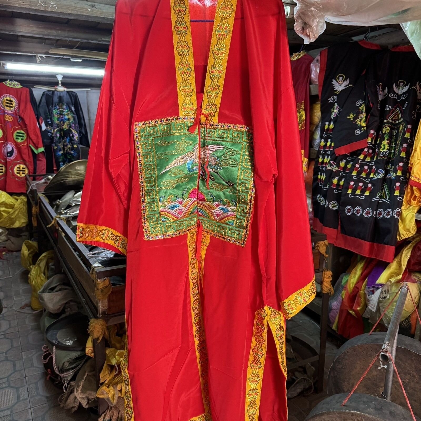 特卖包邮道服道袍仙鹤刺绣道服套太极服