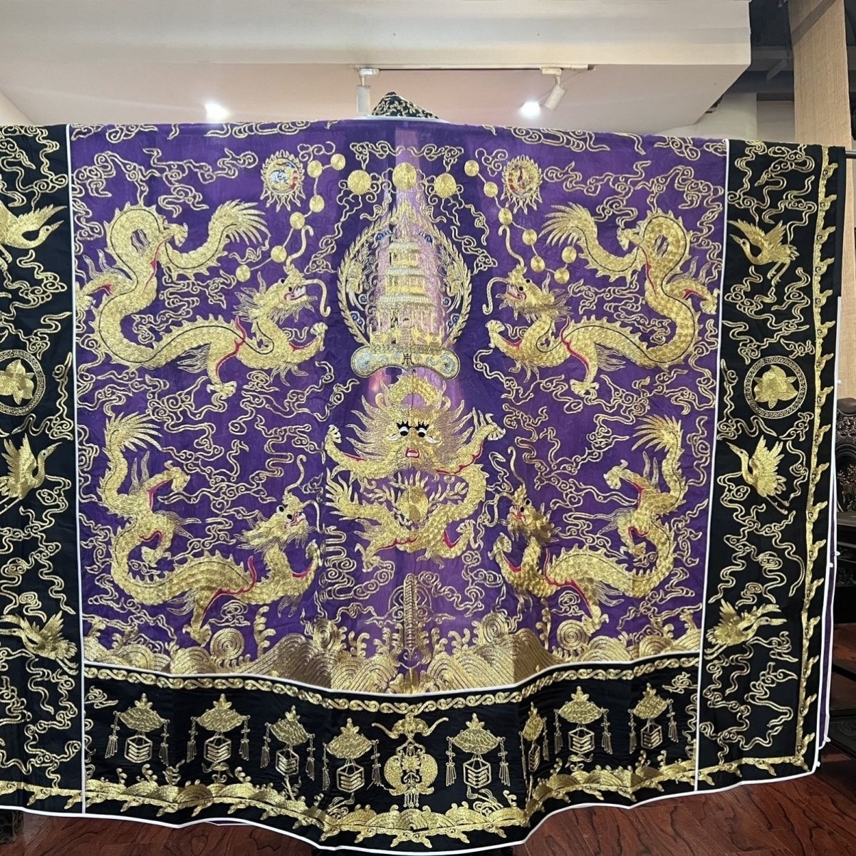 特卖道士服夏季轻薄纱料全金仿手工五龙道家高功法衣降衣道袍多色