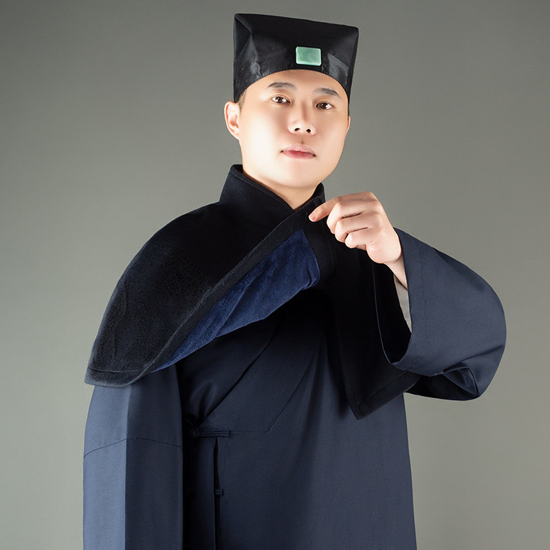 特卖道士衣服道袍冬季棉服道士斗篷披风防风棉袄男披肩太极服女练