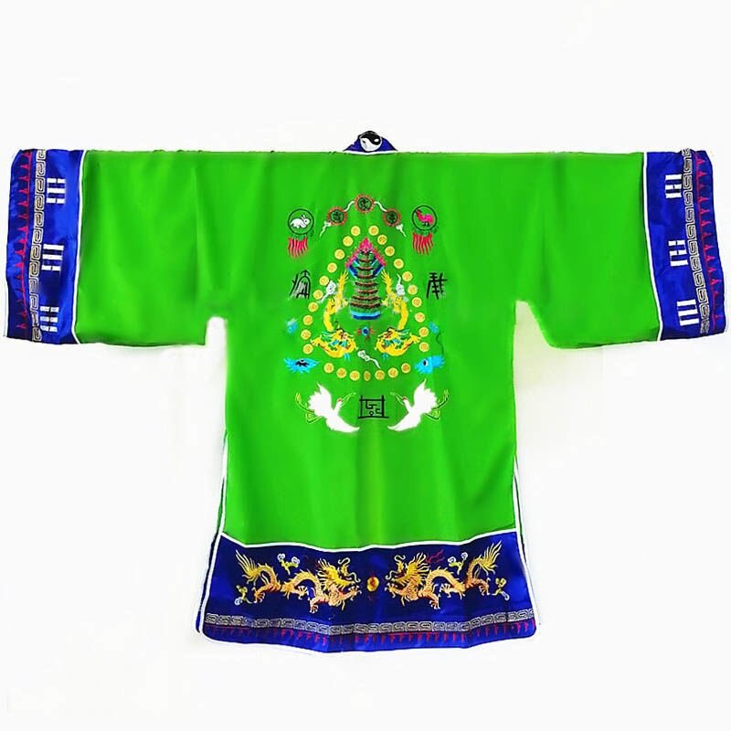 特卖道家用品绿色宵台衣道袍长袍道服经衣小袖台服饰道士服装高功