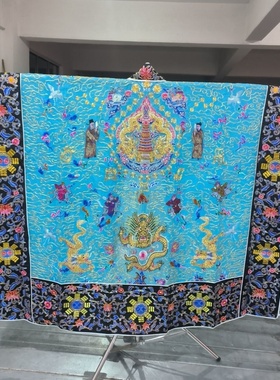 特卖天蓝色纱款复原清代老法衣道家高功法衣道士服班衣霄台衣经衣