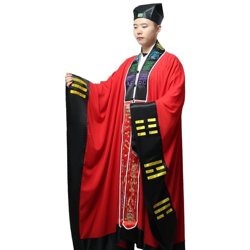 特卖道士服法衣道袍班衣仙鹤八卦经衣高功法衣太极服道服寿字薄款