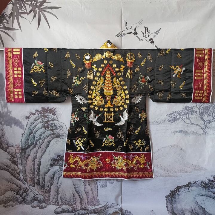 特卖道服装道袍正一金线小袖宵台法衣道士服装精品刺绣高功道袍道