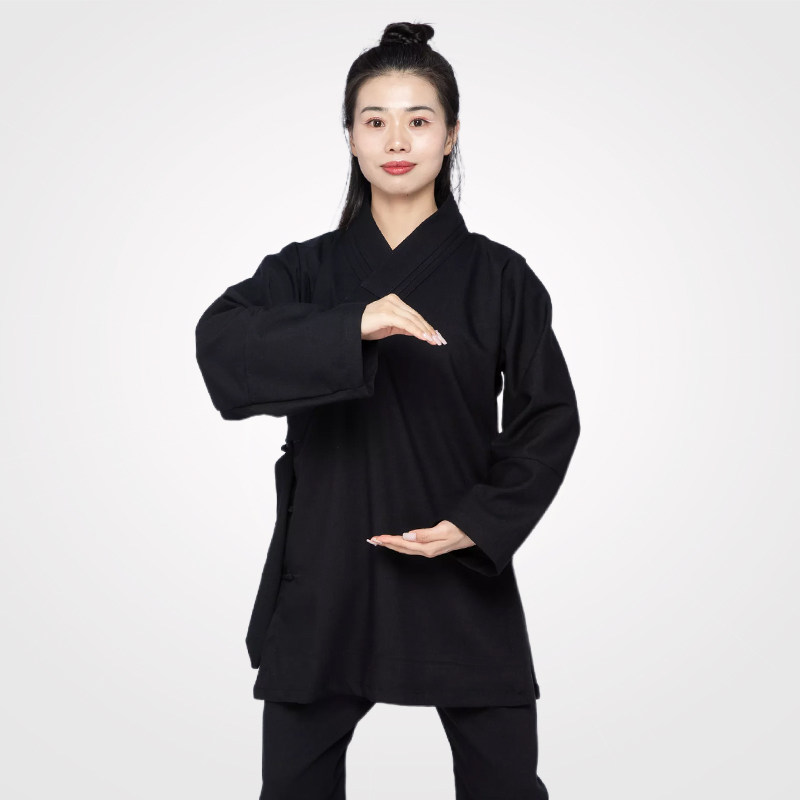 特卖道家三清领道服道袍秋冬女道服女装武当居士道士服装男对襟加
