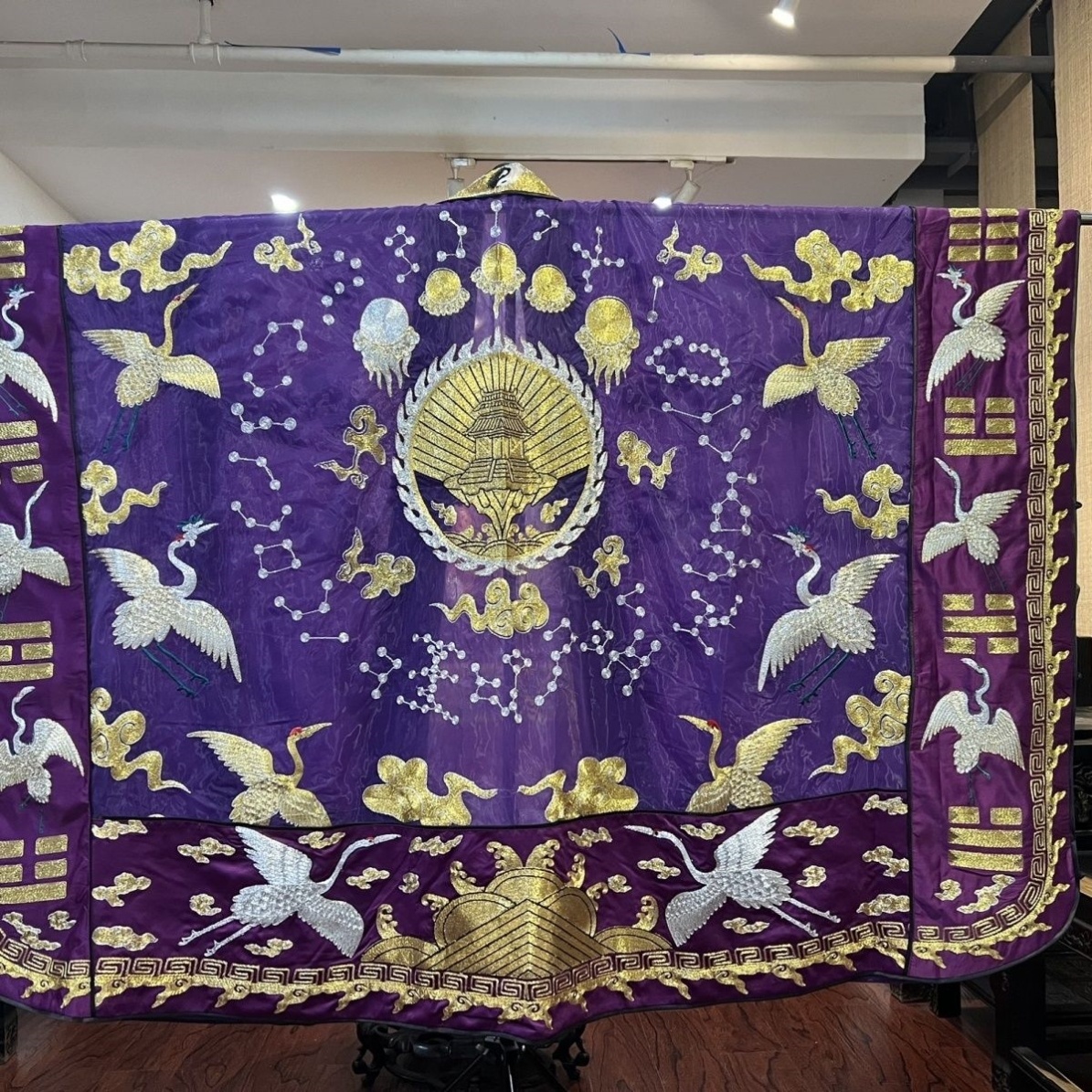 特卖道士服轻薄纱料全金仿手工飞鹤二十八星宿道家高功法衣降衣道