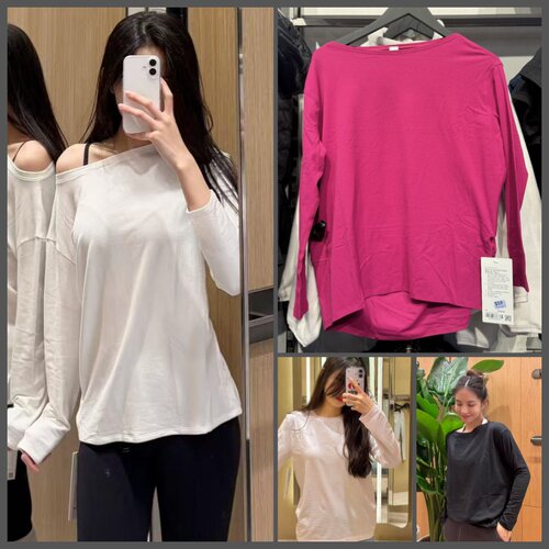 lululemon女长袖亲肤透气T恤