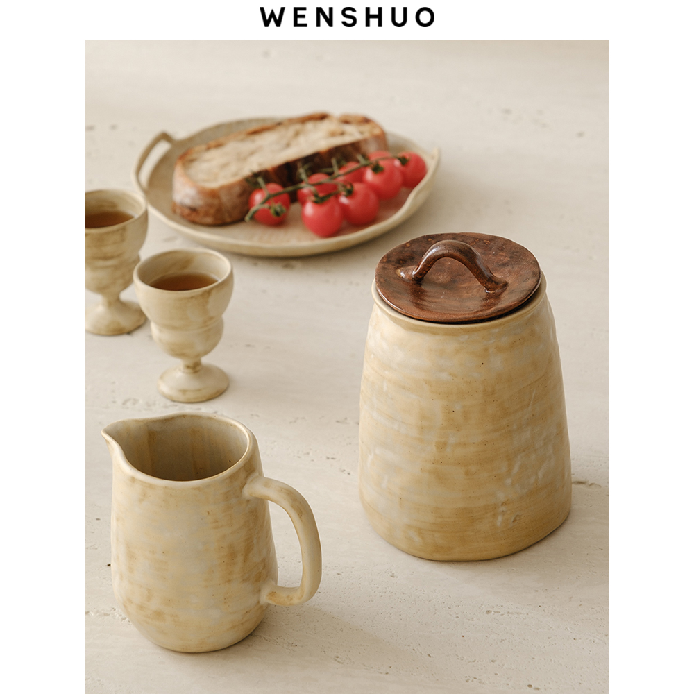 WENSHUO日式密封储物罐收纳罐子