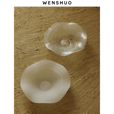 WENSHUO雾感玻璃不规则沙拉碗