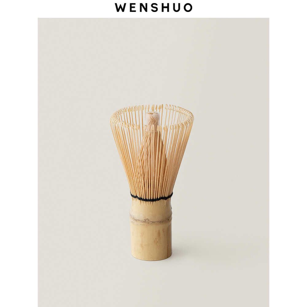 WENSHUO 百本立茶筅日式抹茶刷子竹筅茶具配件点茶工具抹茶拿铁