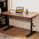 升降电脑桌可移动床边桌学生学习简易书桌学习桌家用卧室办公桌子