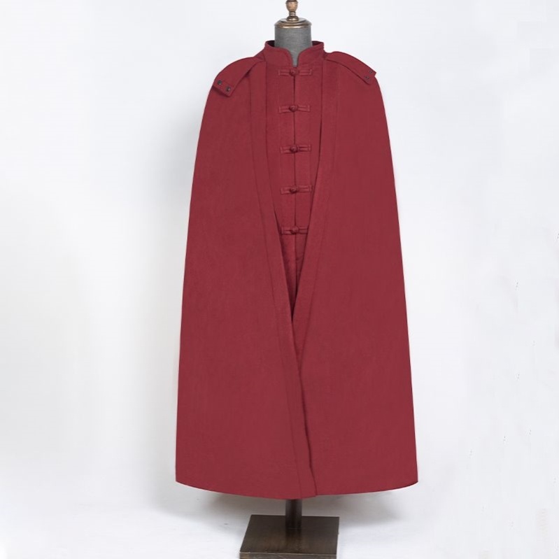 新式秋冬季僧服毛呢加棉加厚披风和尚服装男出家僧人打坐斗篷僧衣