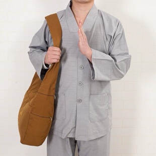 新式僧包居士包海清包禅修月牙包念佛包烧香袋寺院和尚刺绣莲花帆