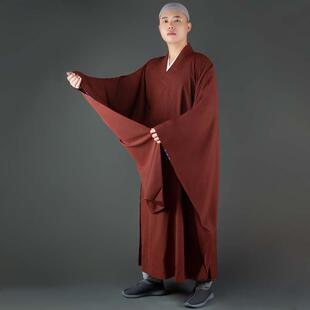 法会 优选僧服广袖 海青春秋薄款 男居士服女僧衣和尚服四季 大褂长衫