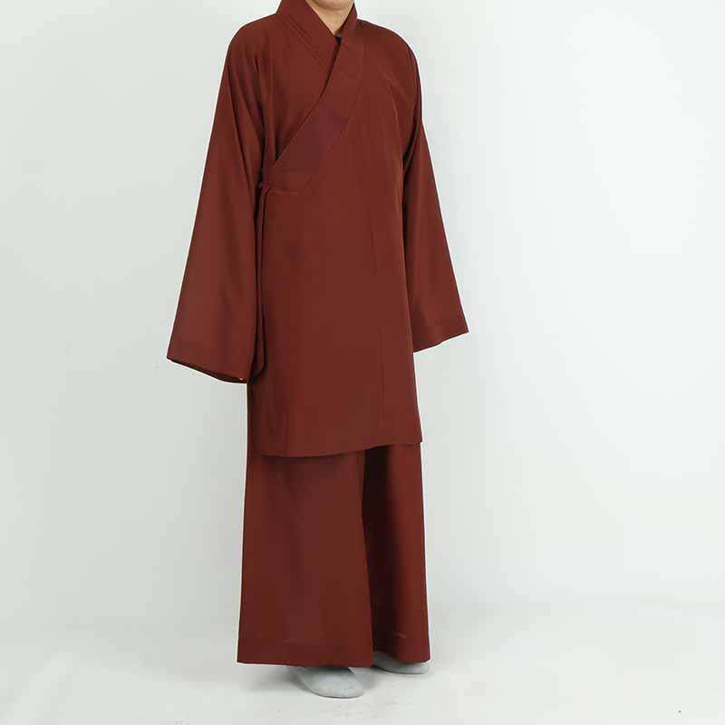 优选罗汉褂僧服夏季台湾麻纱薄款抗皱和尚服套装出家僧人短褂男女