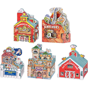 【自营】英文 Workman Mini House 迷你屋城堡屋系列 3册合售Mother Goose's House/The Enchanted Castle 鹅妈妈的家 造型书