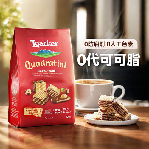莱家粒粒装威化饼干小袋解馋零食