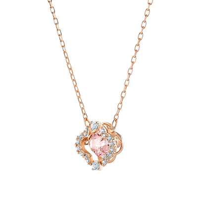 自营Swarovski跳动的心四叶草女