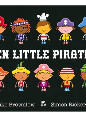 【自营】Ten Little Pirates 十个小海盗 1-10 数数启蒙 睡前图画故事 幼儿亲子阅读 数字认知 英文原版进口图书