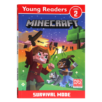 【自营】我的世界分级读物2级生存模式英文原版 Minecraft Young Readers: Survival Mode官方出品儿童冒险游戏故事书青少年阅读