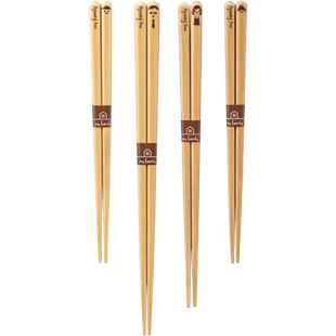 【自营】日本进口sunlife我爱我家木筷套装可爱家用尖头筷子日式