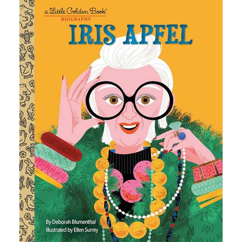 【自营】预售 Iris Apfel 艾瑞斯阿普菲尔 小金书传记精装 知名设计师传记 Little Golden Book 儿童阅读