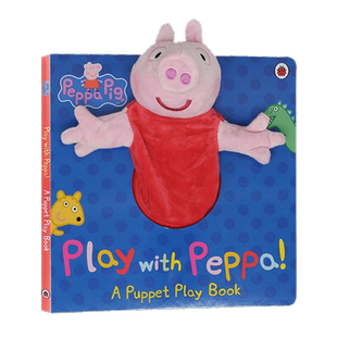 【自营】英文原版 小猪佩奇 Play with Peppa Hand Puppet Book 粉红猪小妹佩琪佩佩猪 手偶书 纸板书 亲子互动