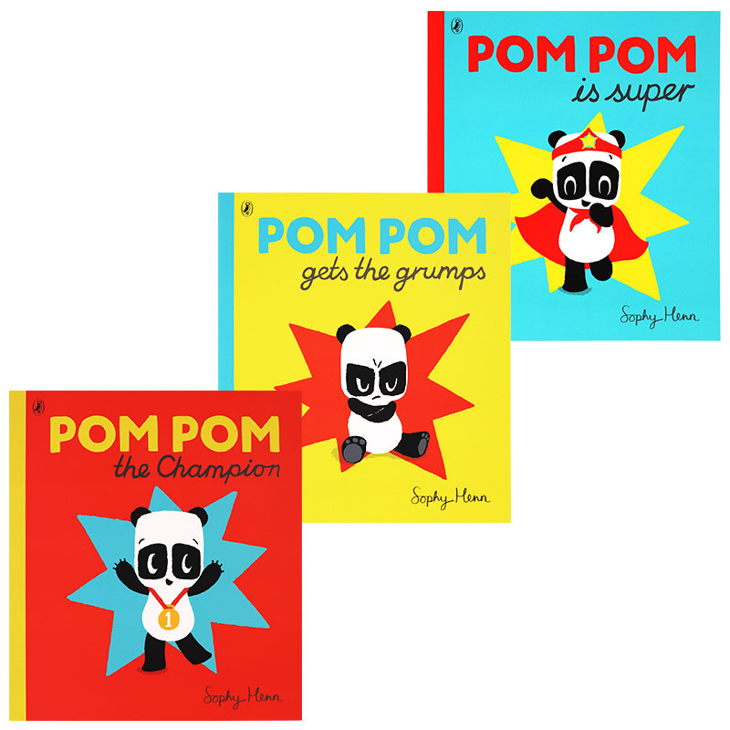 【自营】英文绘本 Pom Pom is Super/Panda Gets the Grumps/the Champion 3册套装 Sophy Henn 儿童 图画故事书使用感如何?