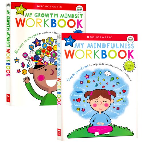 【自营】My Growth Mindset My Mindfulness Workbook Scholastic 学乐早教启蒙系列 正念 情绪管理 逆商养成 培养专注力 英文原版