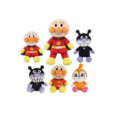 【自营】面包超人玩偶公仔博物馆便携玩偶抱抱毛绒娃娃儿童玩具