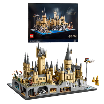 乐高格沃茨城堡街景积木