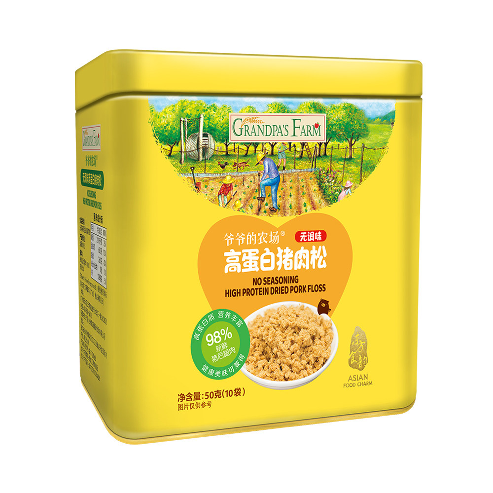 【直营】爷爷的农场无调味高蛋白猪肉松50g