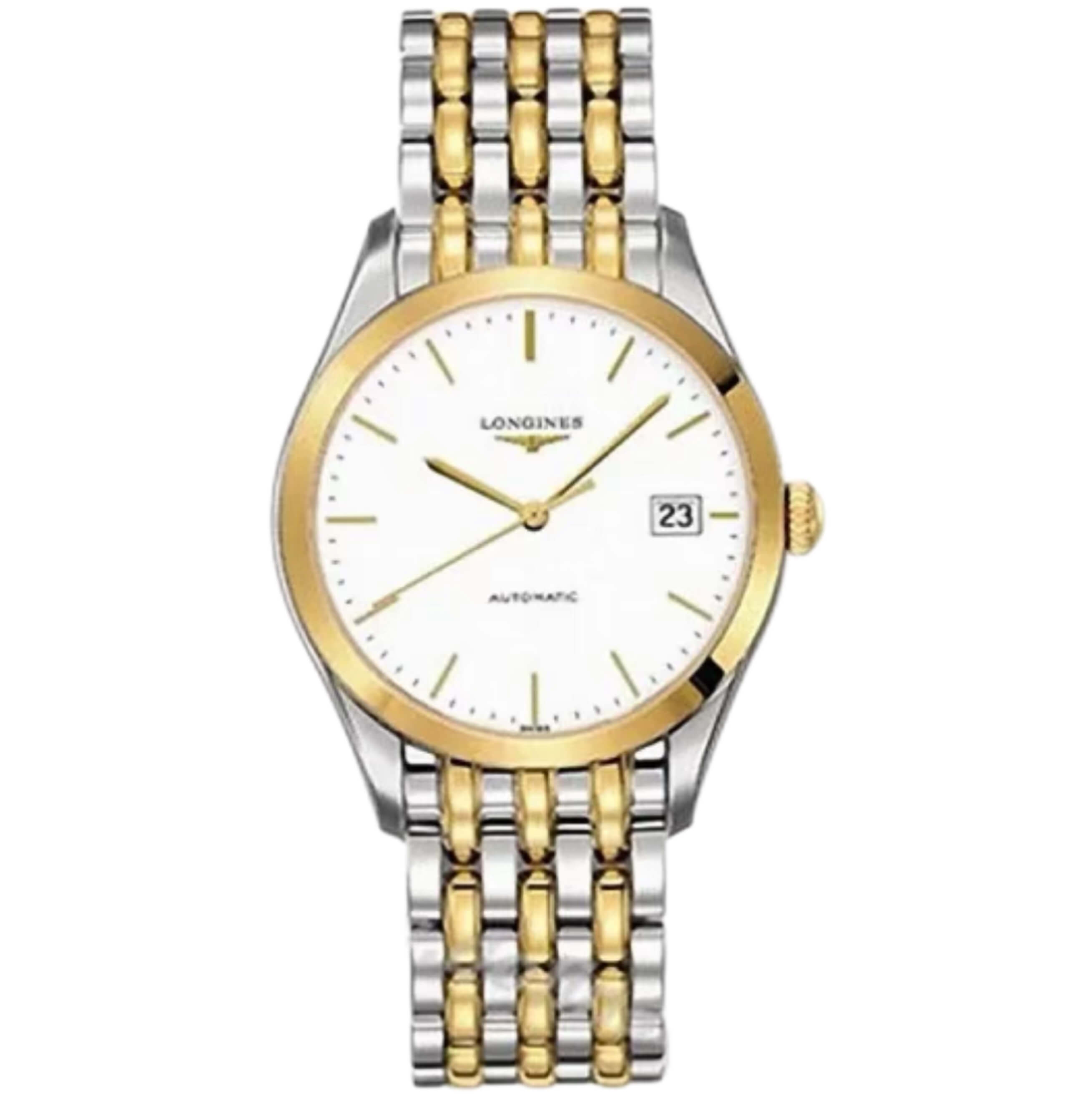 【自营】中古99新浪琴/雅致系列/间金/36mm/瑞士男表 自动机械
