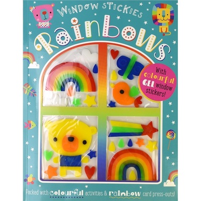 【自营】Window Stickers Rainbow 窗花贴纸活动书 DIY手工 益智游戏 涂色 找找乐 迷宫 专注力培养 儿童英语读物 英文原版