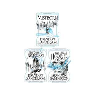 【自营】预售 迷雾之子 三部曲 第二纪元 四册 你在这里 婚礼的人 时间部门等 Mistborn 英文原版 Brandon Sanderson 魔法世界