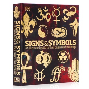 Symbols英文原版 and DK百科全书符号与象征Signs 进口图书人类宇宙神话传说宗教符号含义图解秘密语言指南科普读物精装 自营