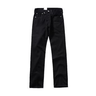 【自营】Levi’s/李维斯501经典水洗直筒黑色牛仔裤男四季百搭裤