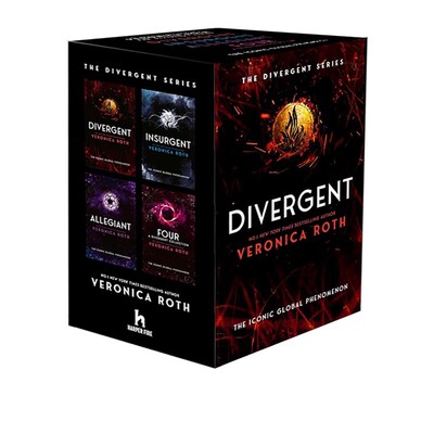 【自营】预售 英文原版 Divergent 分歧者系列 4册盒装 纽约时报畅销书 青少年科幻小说 分歧者 叛乱者 忠诚者
