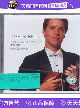 【自营】正版 JOSHUA BELL 小提琴作品集 门德尔松/莫扎特  2CD