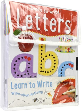 【自营】Miles Kelly Learn to Write Wipe-clean Activity 可擦写 学龄前早教启蒙练习 颜色 字母 数字 形状 幼儿园教辅 英文原版